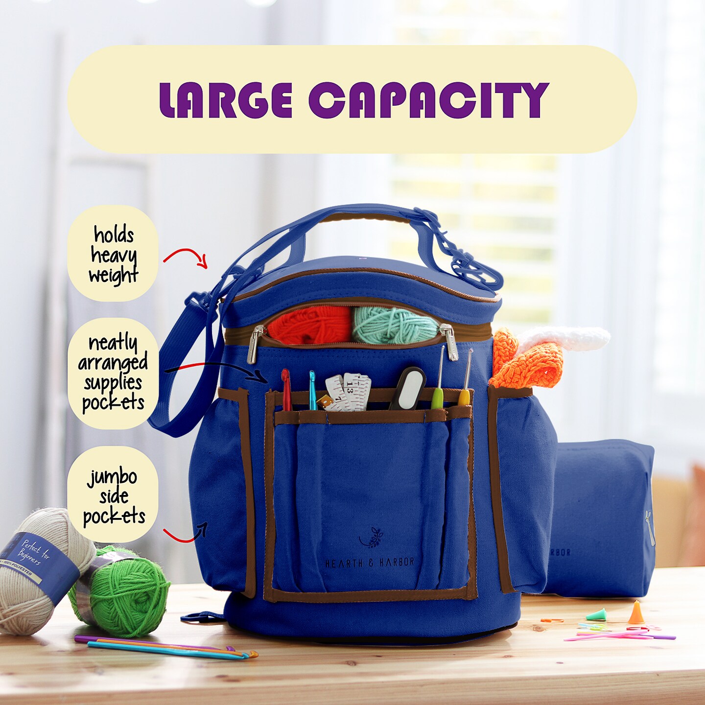 Hearth &#x26; Harbor Crochet Bag Organizer
