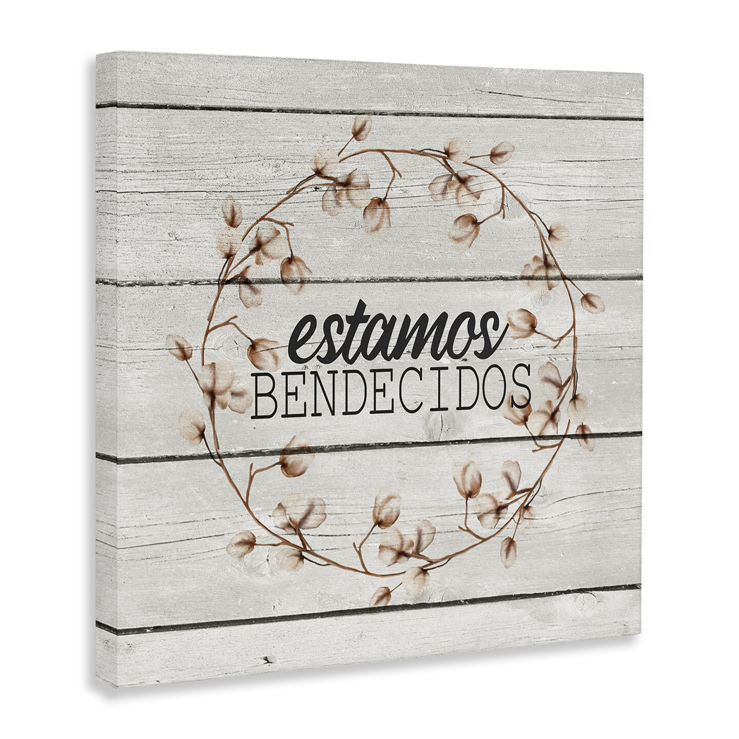 Stupell Industries Estamos Bendecidos con Algod&#xF3;n Canvas Wall Art