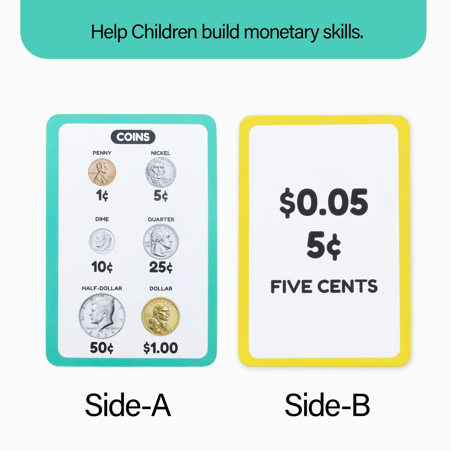 BAZIC Flash Cards Money (36/Pack)