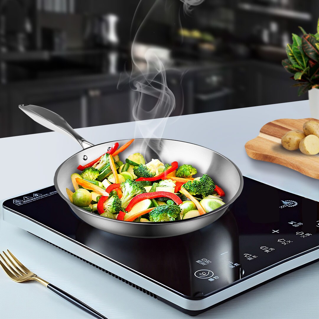 SOGA Stainless Steel Fry Pan 28cm Frying Pan Top Grade Induction Cooking FryPan product 3
