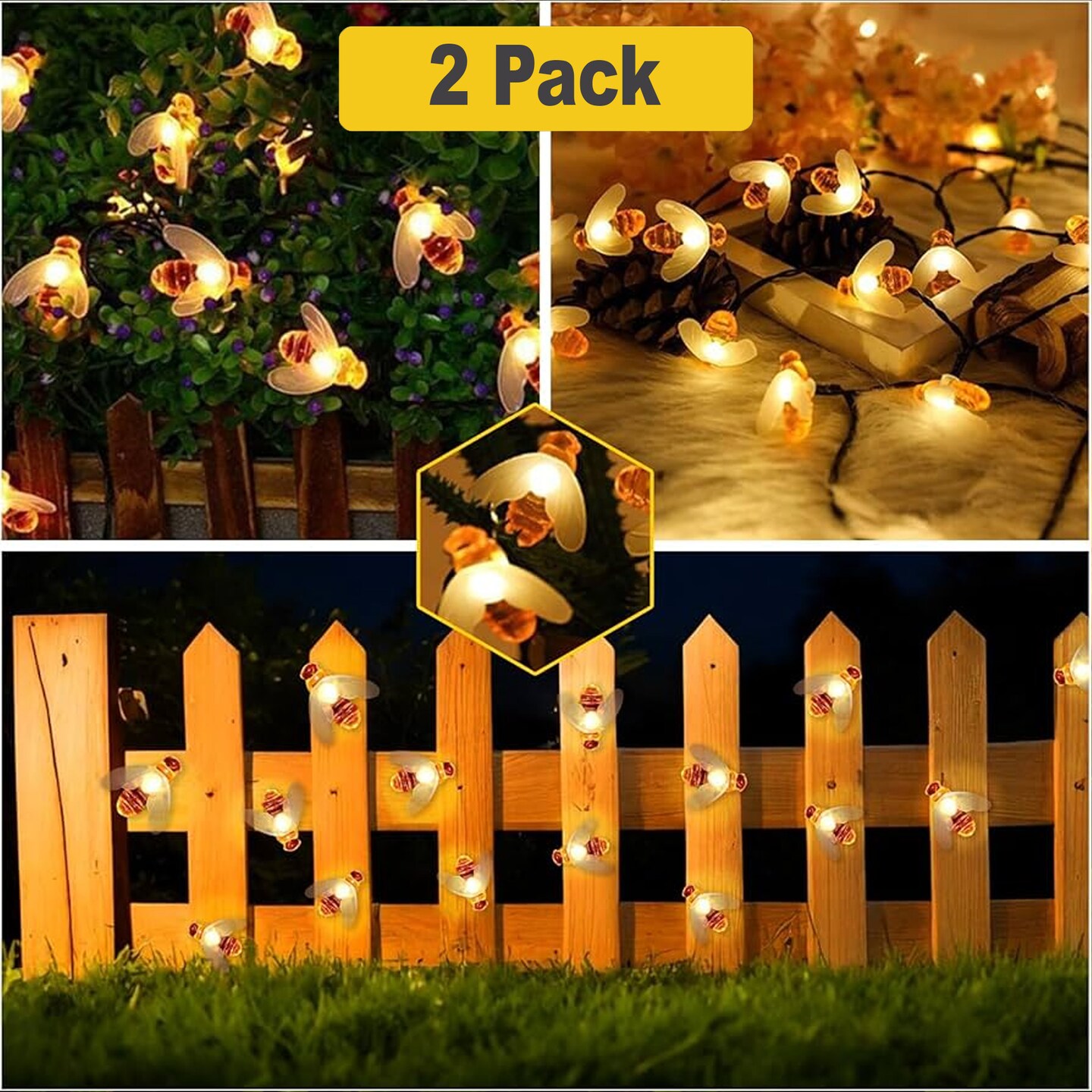 Bee Solar Garden Light