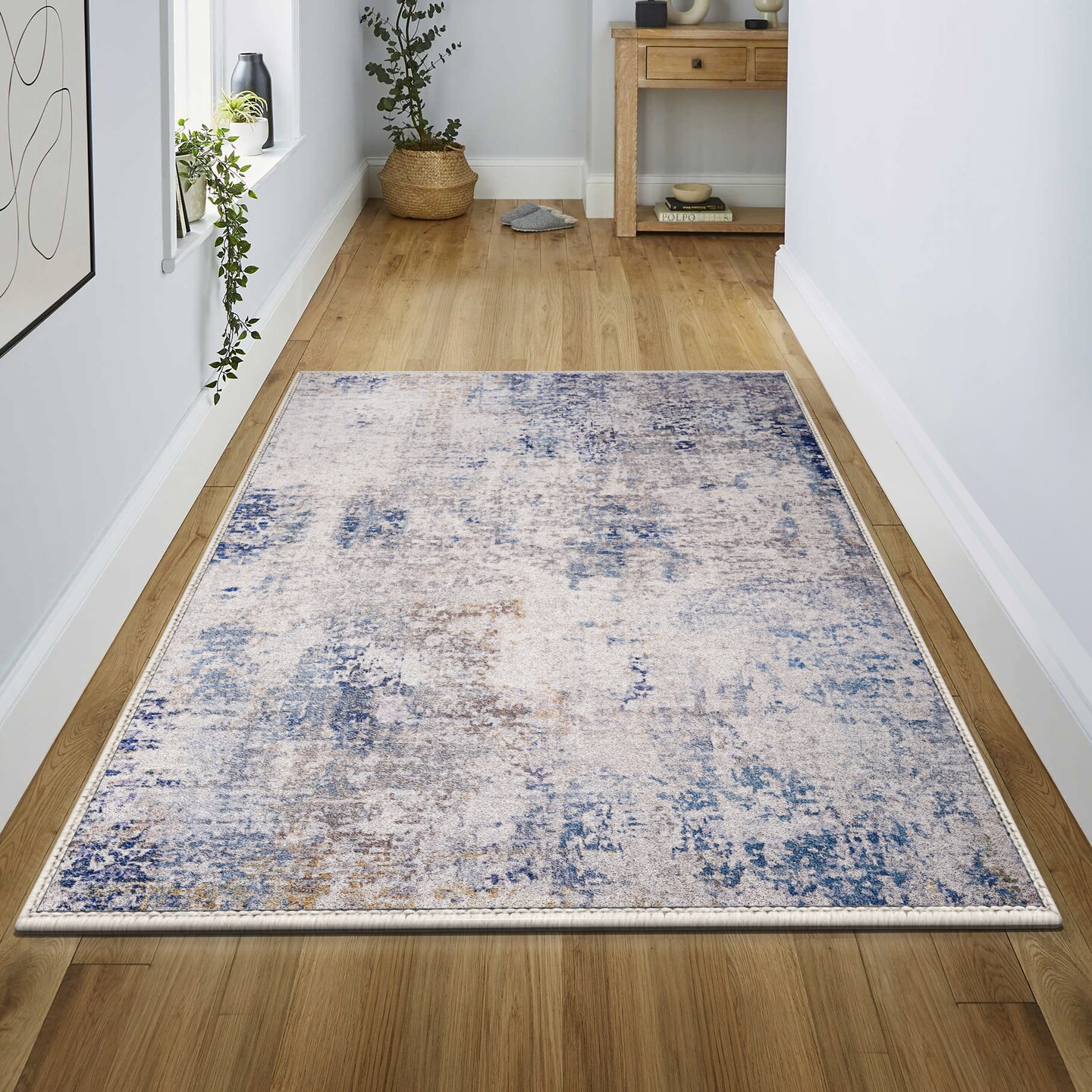 Sorbus 3x5 Area Rug for Entryway, Machine Washable, Non-Slip, Vintage Rug
