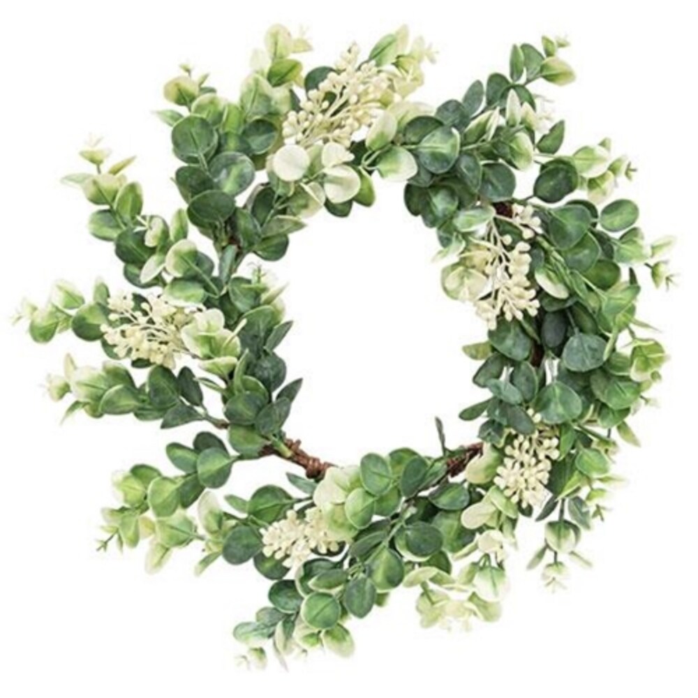 Seeded Baby Eucalyptus Wreath 15&#x22;