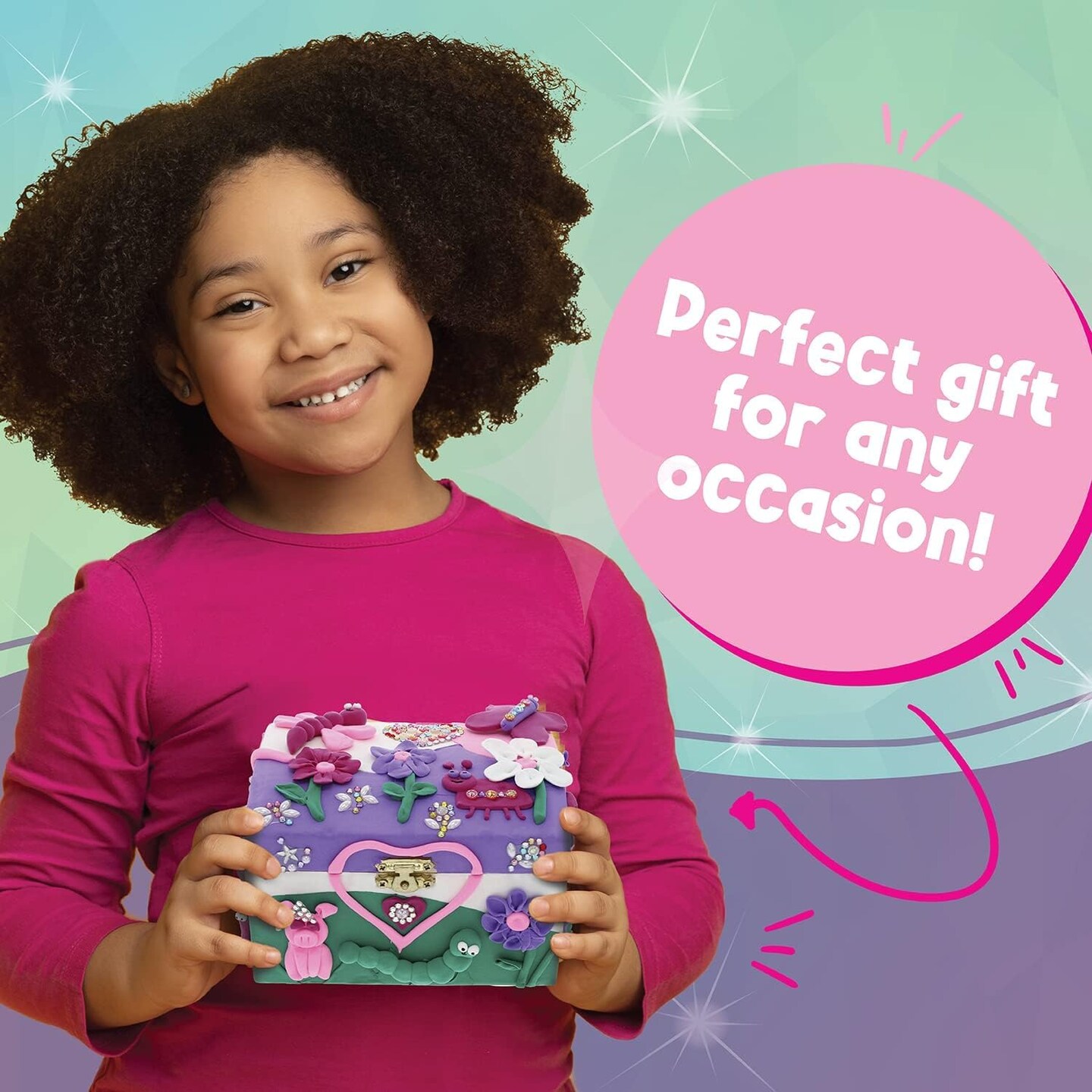 Design Your Own Jewelry Box Craft Kit - DIY Jewelry Box for Girls 8-12, &#x26; Fun Girls Arts &#x26; Crafts Age 6-8 &#x26; Up - Great Birthday &#x26; Christmas Gifts for Girls 8-10 Years Old