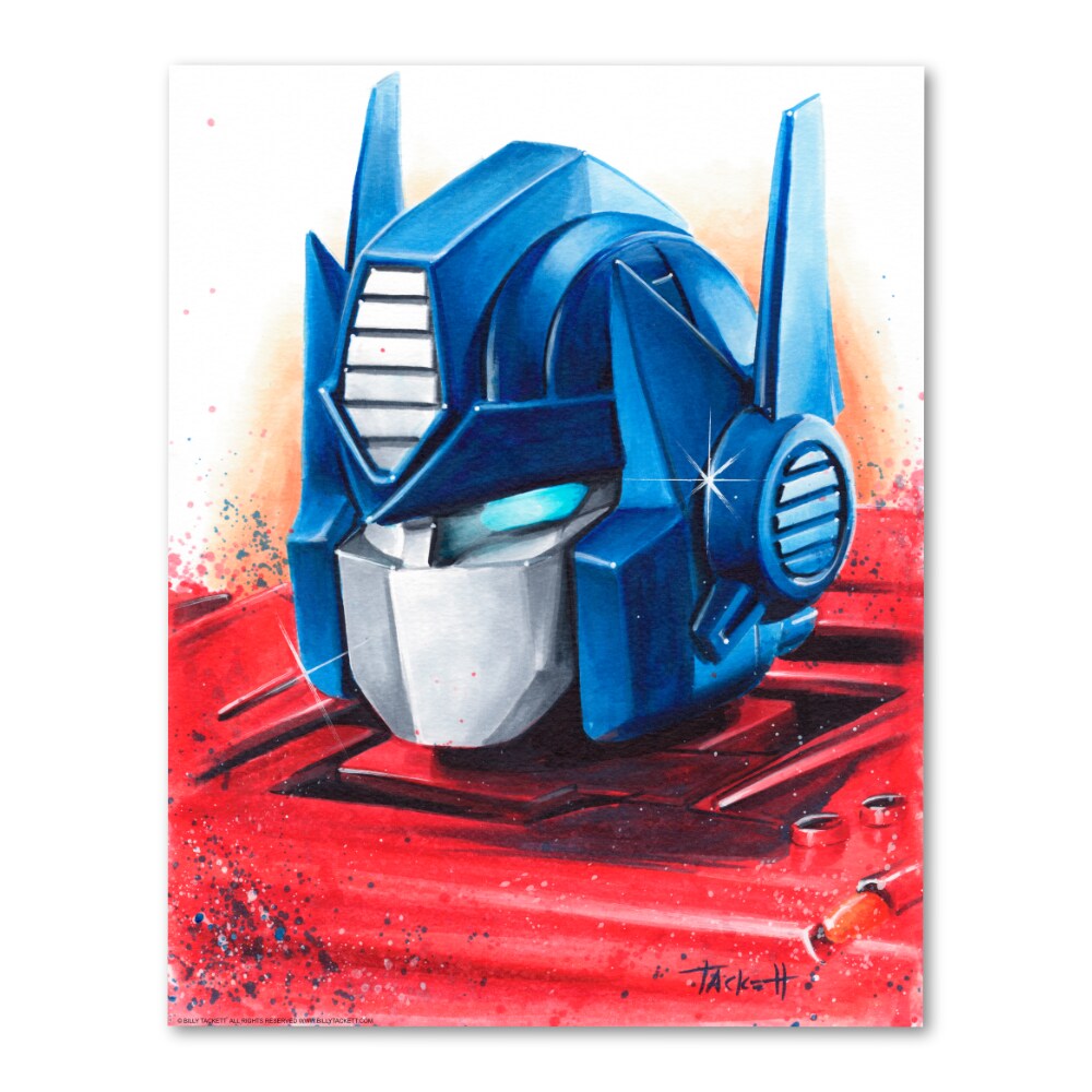 Signed TRANSFORMERS OPTIMUS PRIME Poster Print Wall Art