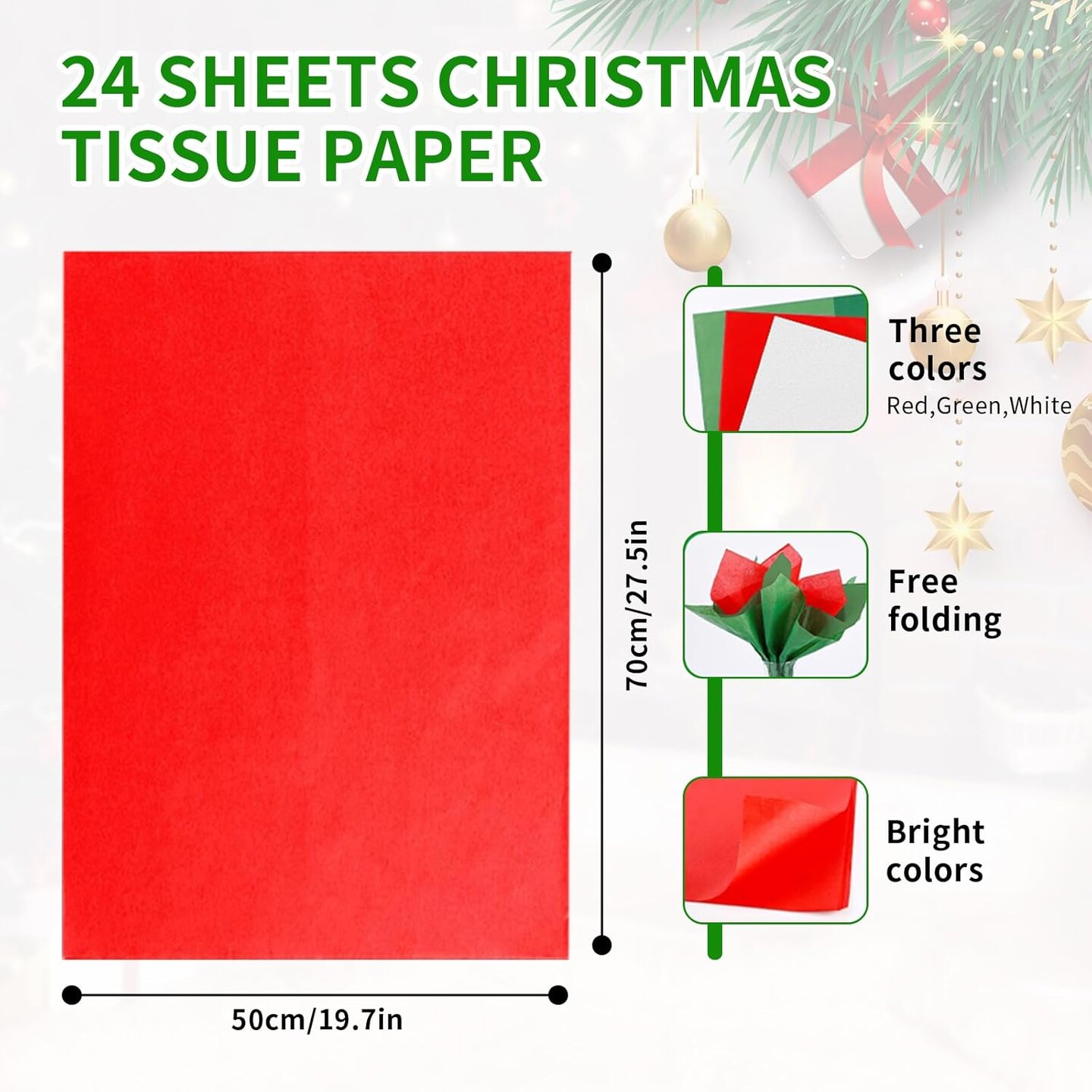 12 Pack Christmas Gift Bags with Carrying Handles and Tissue Paper - 6 Styles, 3 Different Sizes Gift Bag Sets for Wrapping Christmas Gifts (4 Extra-Large, 4 Large, and 4 Medium)