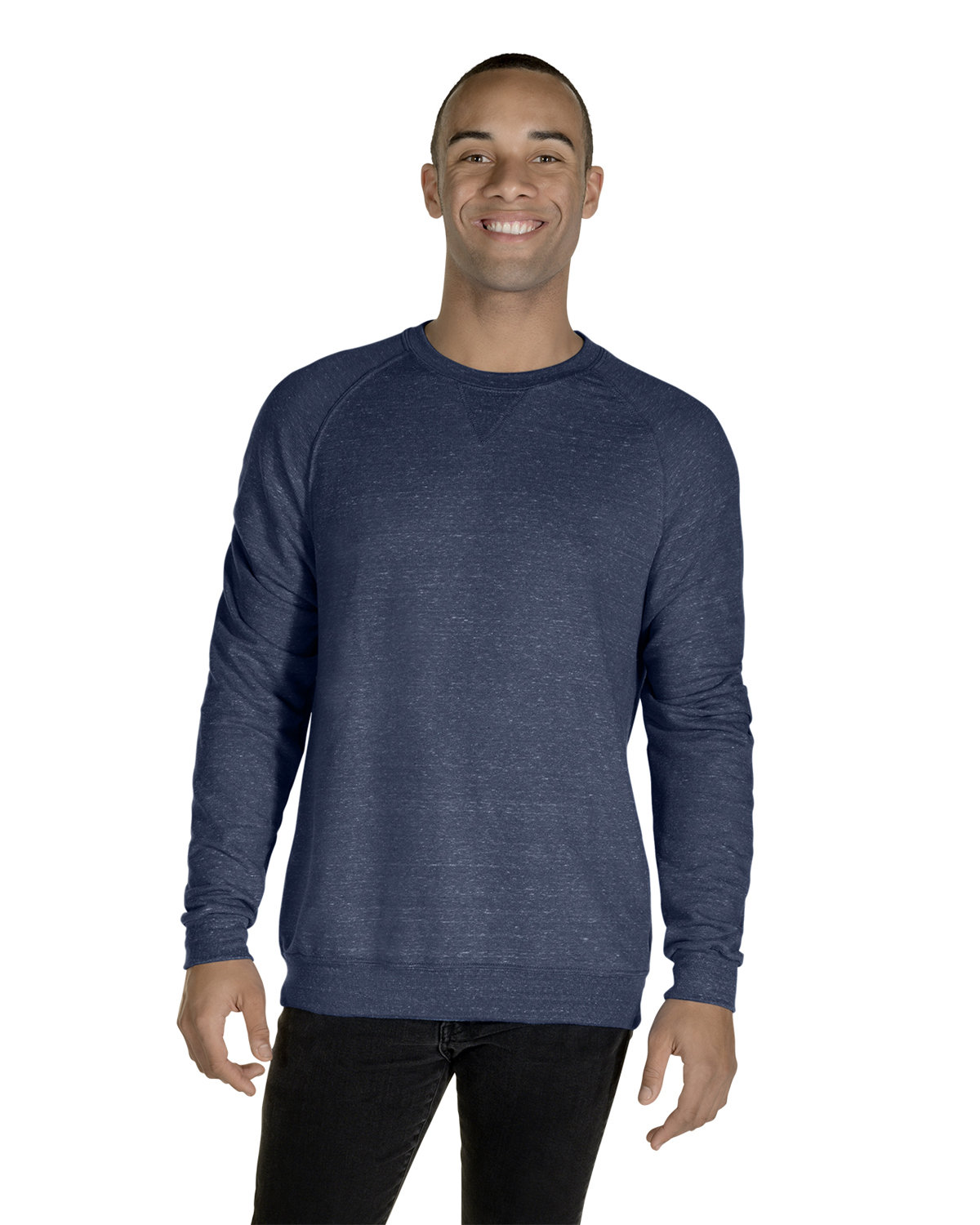 Jerzees&#xAE; Snow Heather French Terry Crewneck Sweatshirt
