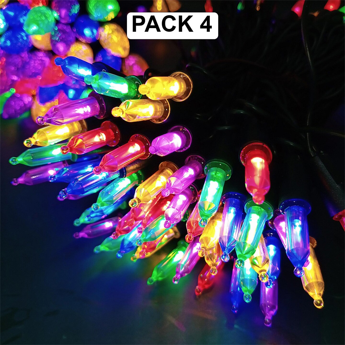 Vibrant 20 LED M5 Multicolor String Lights – Battery Operated, Indoor Decor