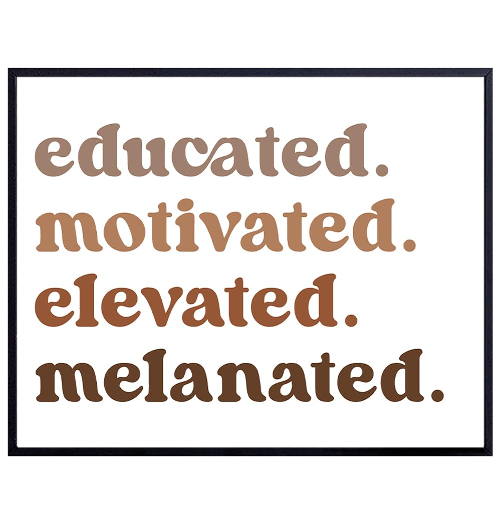 Motivational African American Wall Art & Decor - Classroom Decorations ...