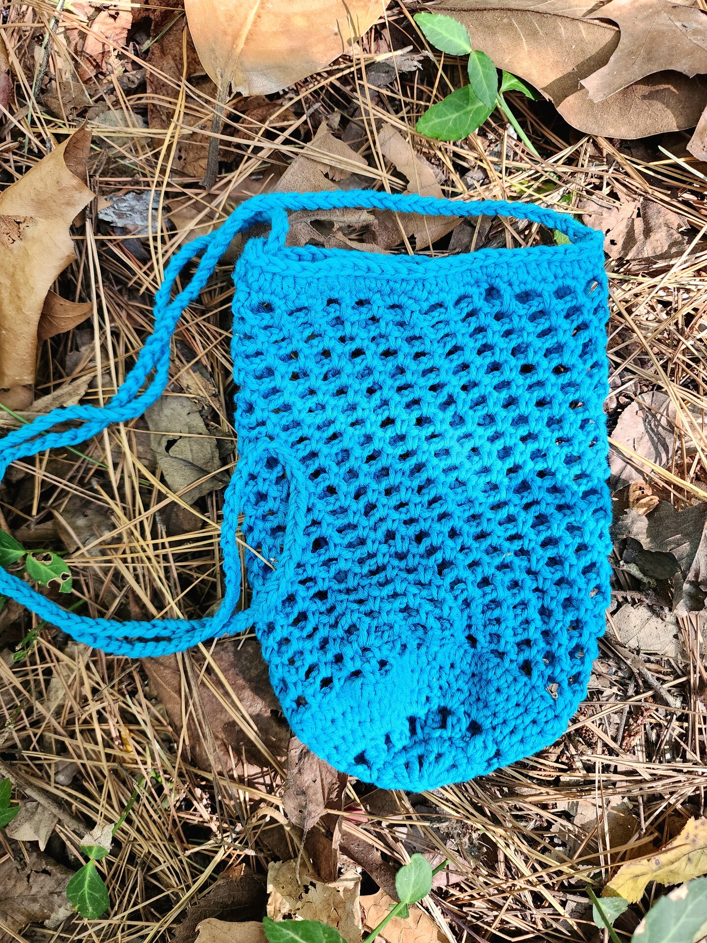 Hiking water bottle holder handmade from Egyptian cotton threads, water bottle crossbody holder, hydroflask sling bag - image9