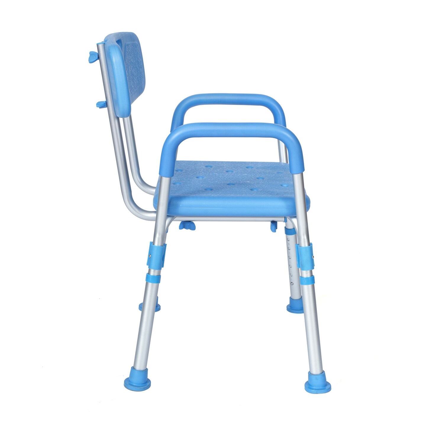 Emma and Oliver 300 Lb. Capacity Adjustable Bath & Shower Chair with Depth Adjustable Back