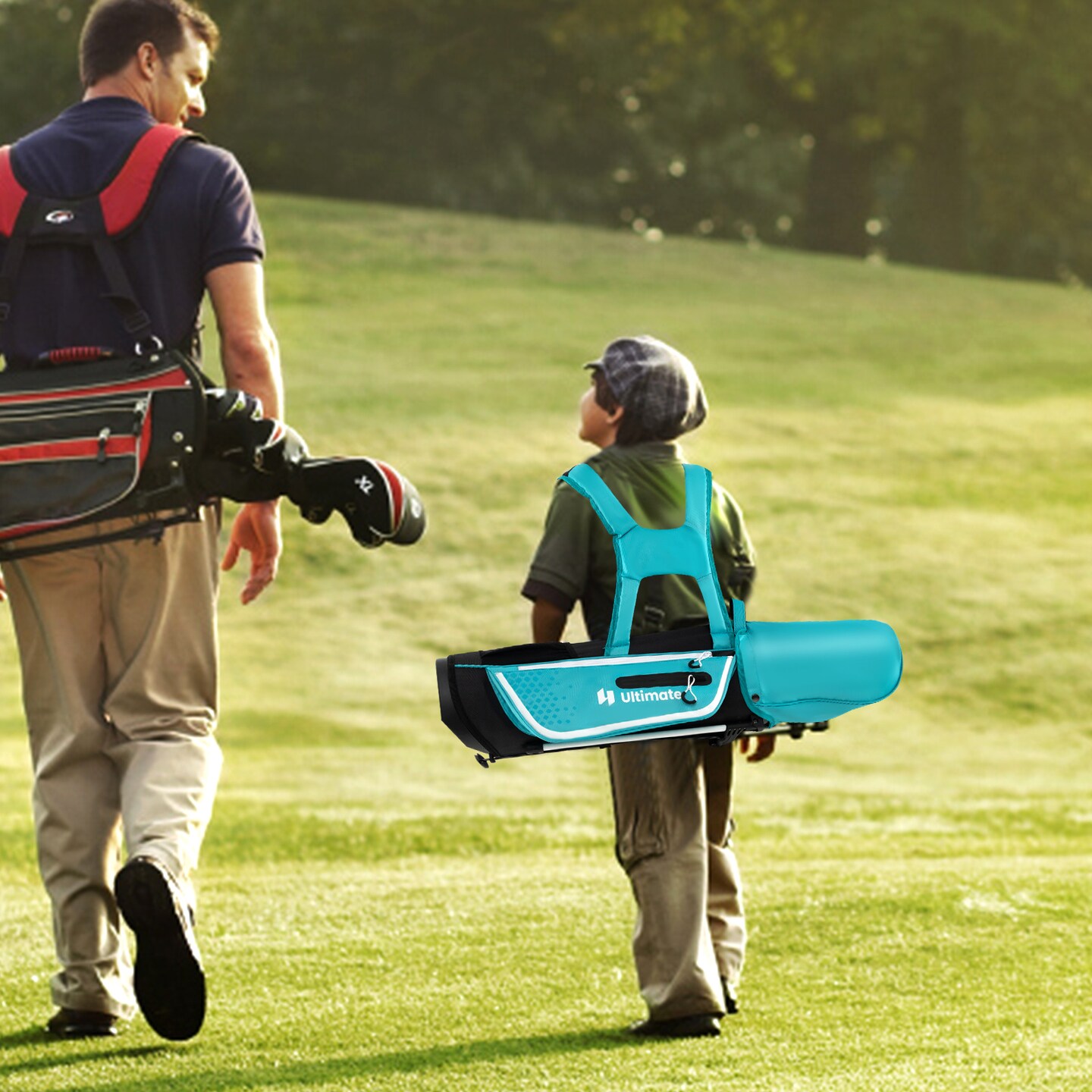 Junior Complete Golf Club Set Right Hand with Rain Hood for Kids