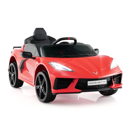 12V Electric Kids Ride On Car Licensed Chevrolet Corvette C8 with Remote Control Ages 3+ Years Old