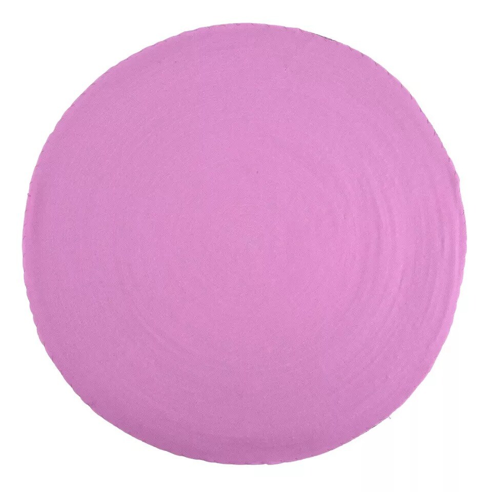 14" Beaded Placemats, Round Placemats Charger Table Mats, Purple/Pink