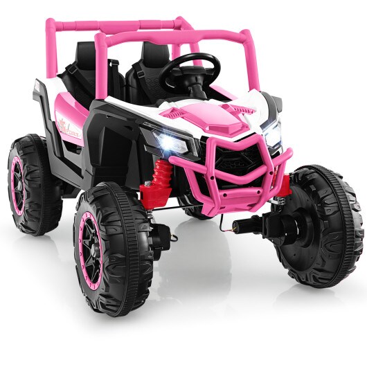 24V 2-Seater Kids Ride On UTV with Remote Control, Suspension, Lights and Music