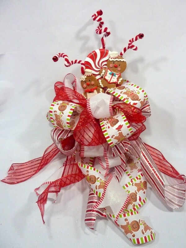 Gingerbread tree topper, ribbon tree topper | MakerPlace by Michaels