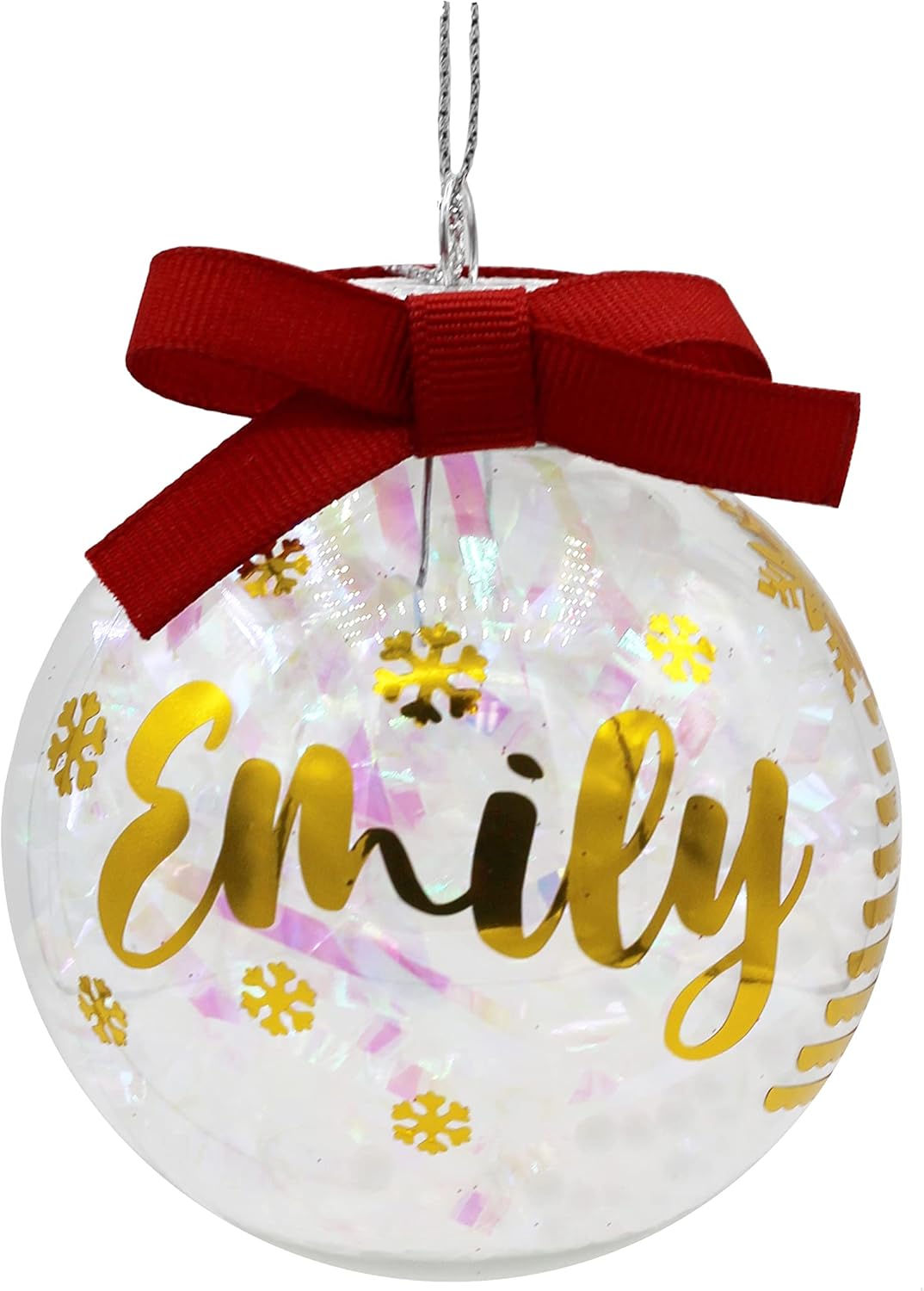 Bulk Value Pack of 25 pcs - 67mm (2-5/8 Inch) Round Clear Plastic Ball Ornaments - Great for Crafting DIY Christmas Ornaments