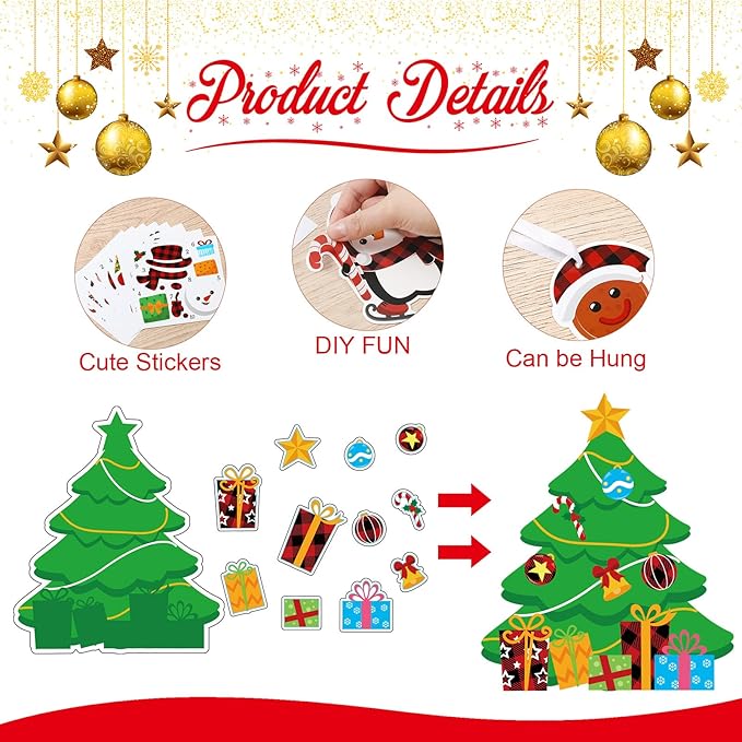 Christmas Arts and Crafts DIY Christmas Ornaments Kit Make Your Own Christmas Craft Projects for Kids Ages 3 4 5 6 8 12