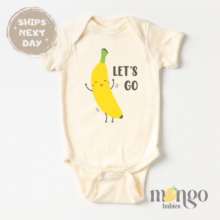 Baby Onesie Peach And Mango Clothing Cutest Banana In The Bunch