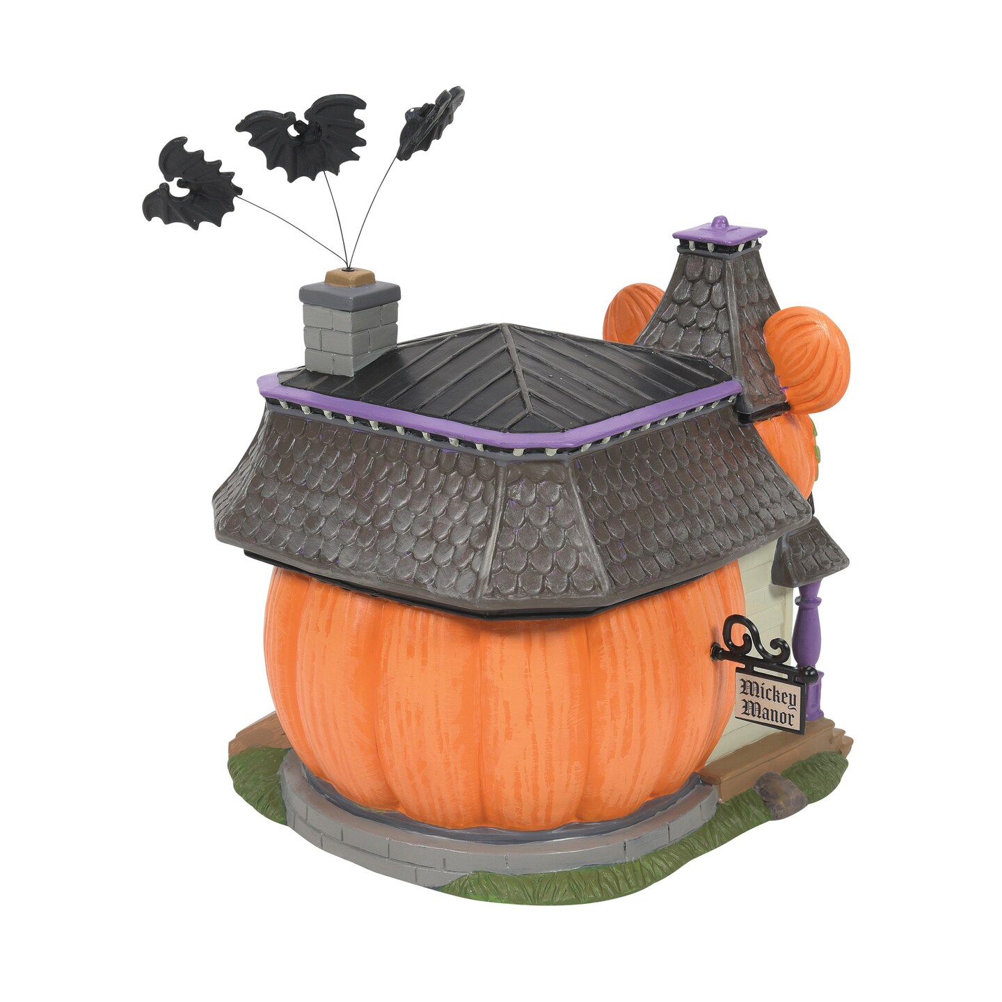 Department 56 Disney Village Mickey&#x27;s Haunted Manor Halloween Lit Village Building 7in H