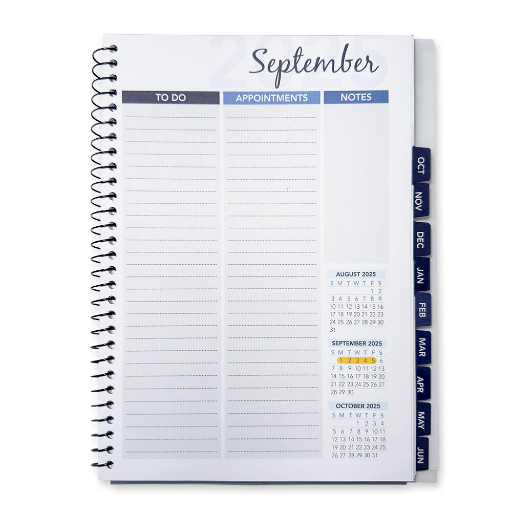 RE-FOCUS THE CREATIVE OFFICE 2025-2026 July through June Academic Calendar Planner – Weekly & Monthly Views with Time Slots | Durable & Portable Design