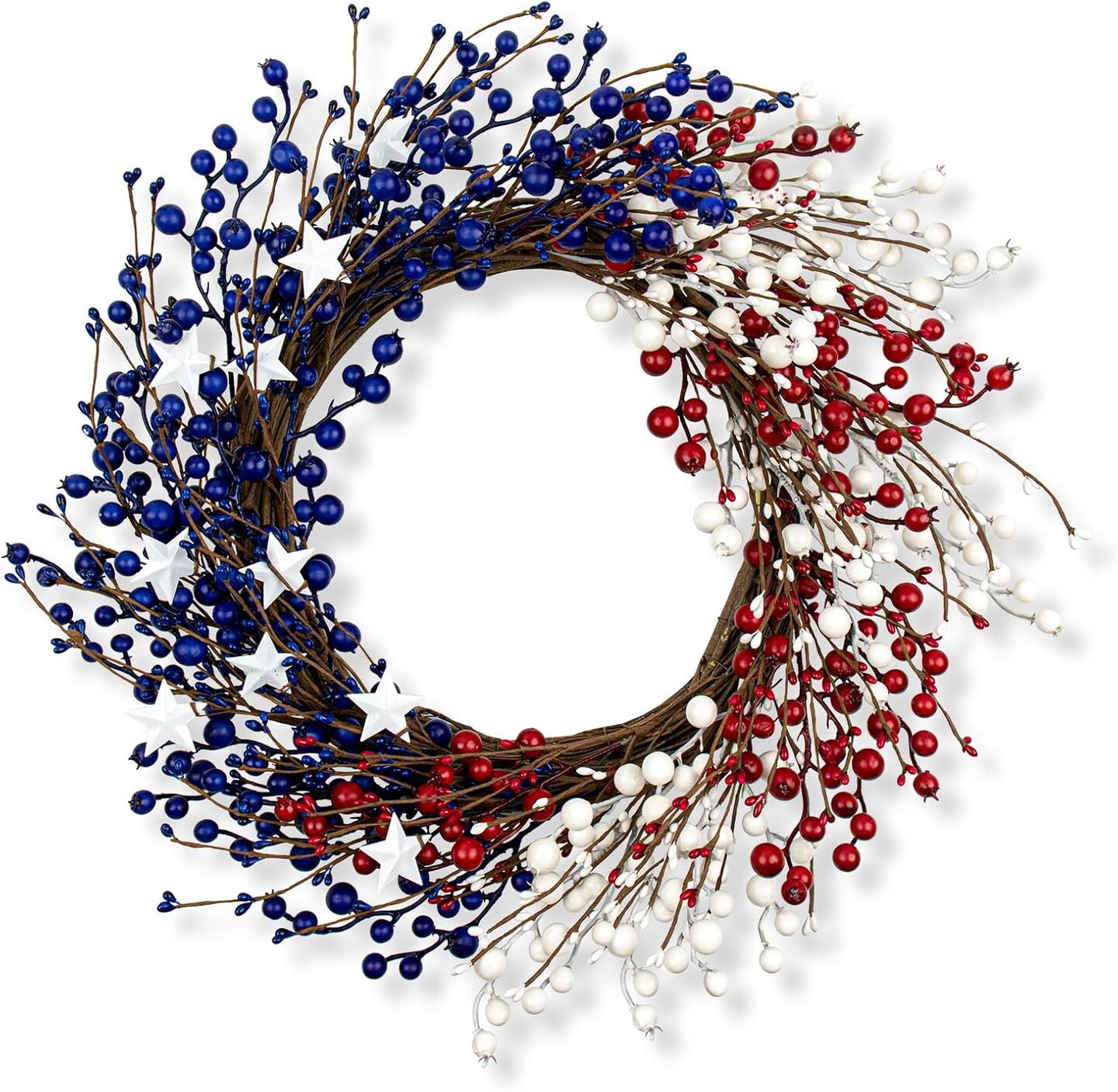 22 Inch 4th of July Wreath Independence Day Wreaths for Front Door