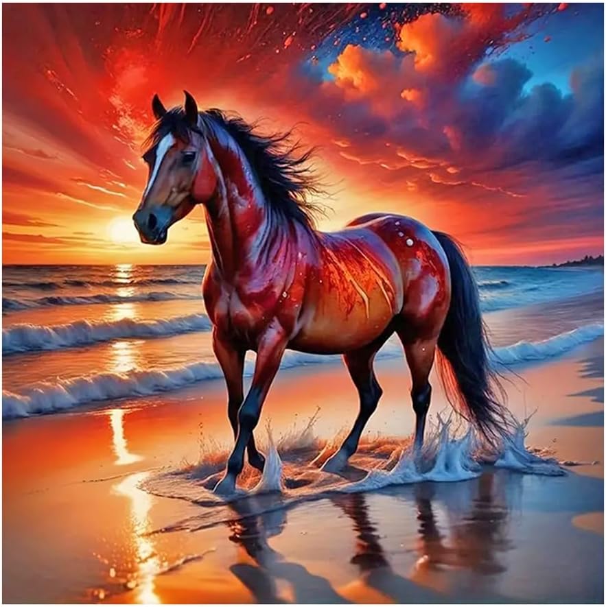 5D Horses Diamond Art Painting Kits for Adults