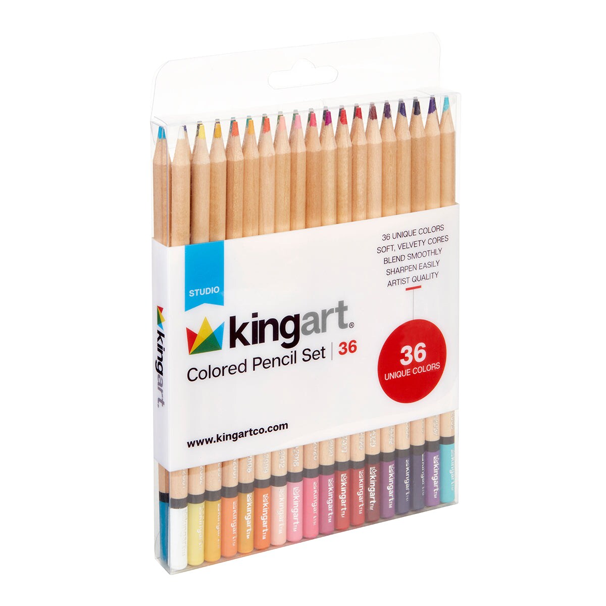 KINGART&#xAE; Colored Pencil Set, 36 Colors