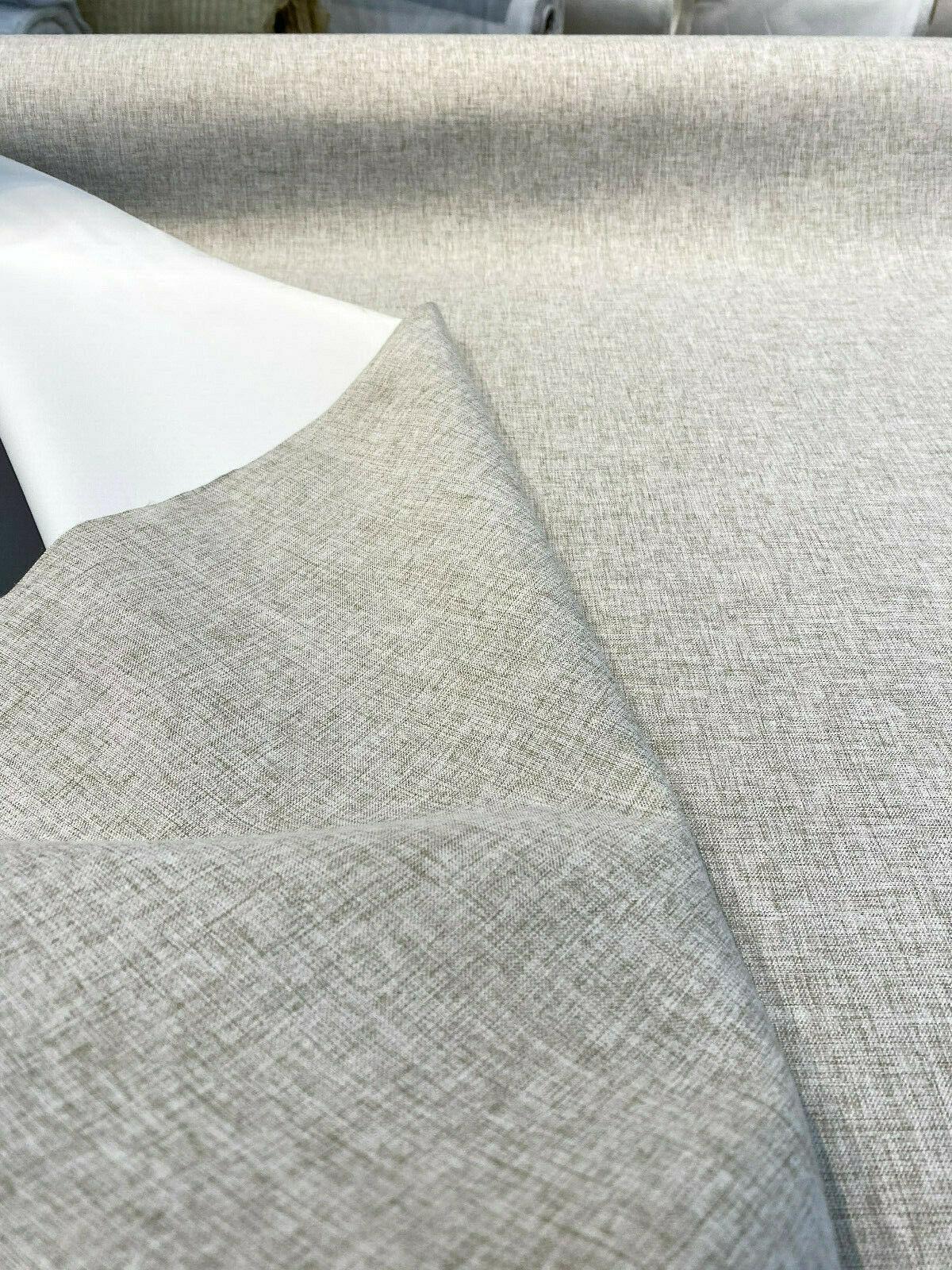 1 Yard Taupe Linen Blackout Fabric 54 Inches Wide Complete Light Blocking