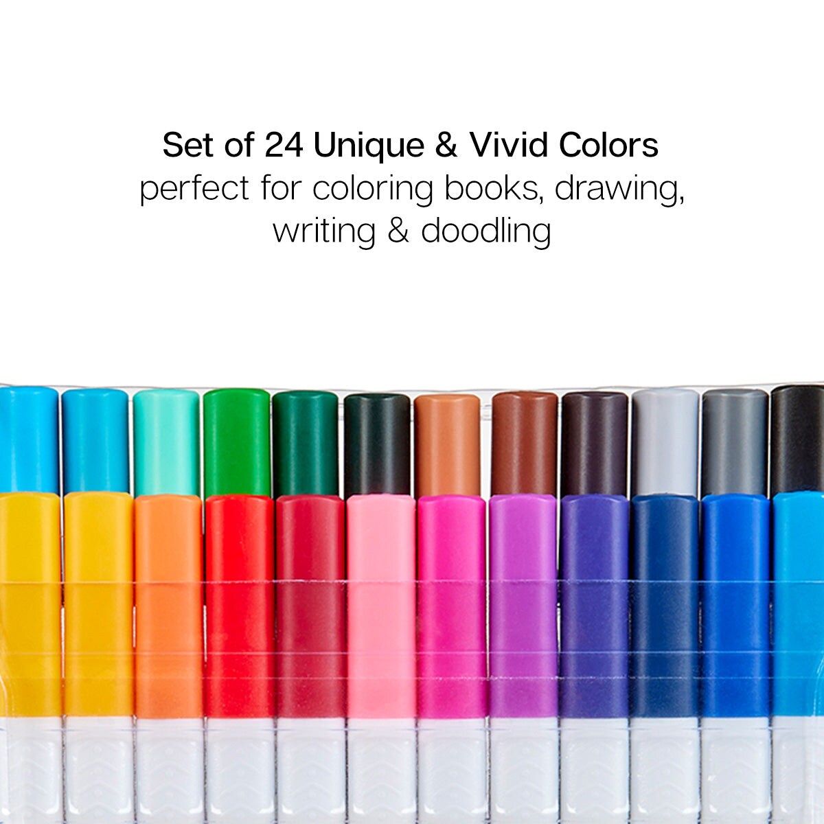 KINGART&#xAE; Fine Line Pens 24 Colors