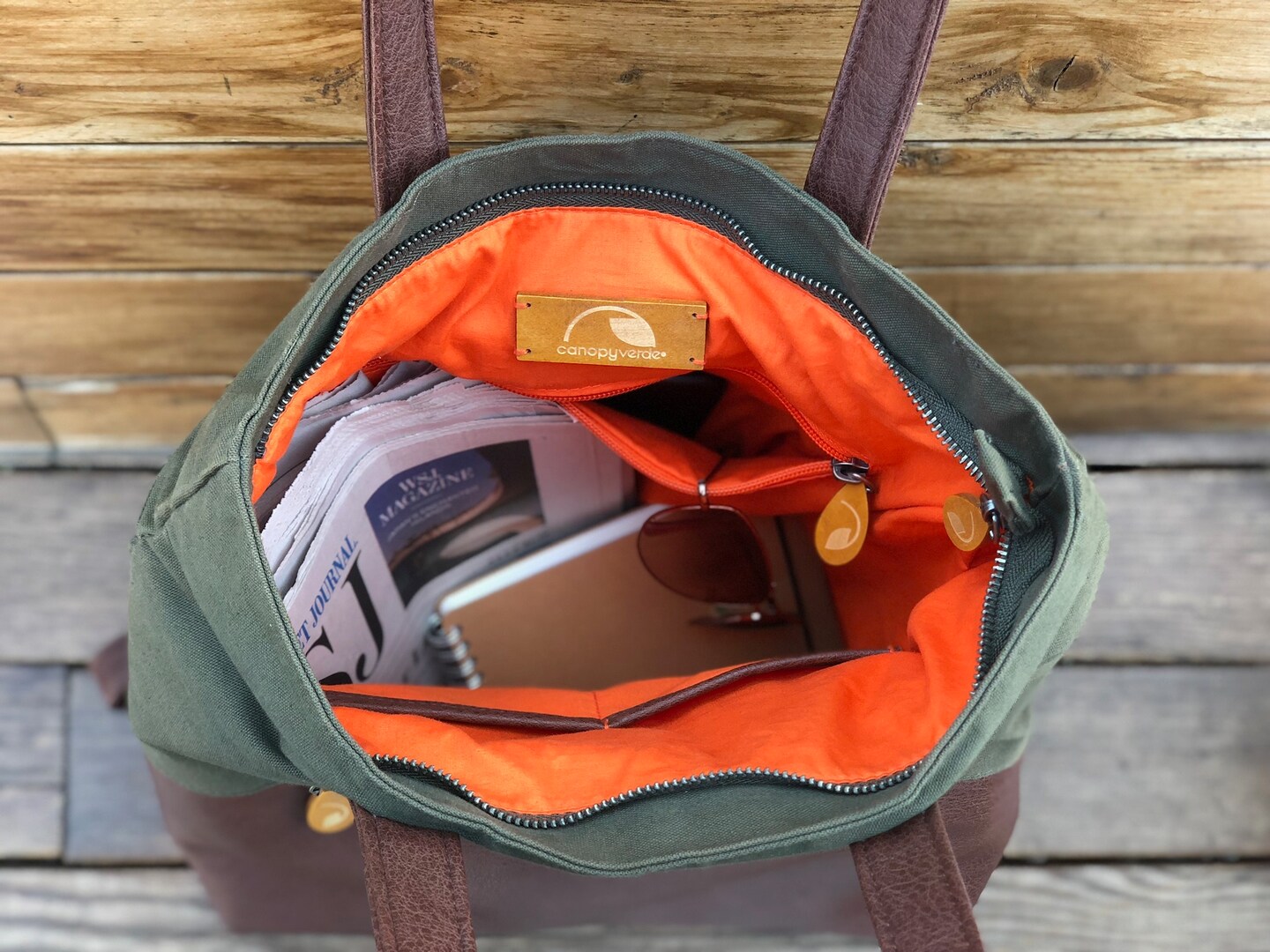 Convertible backpack purse and laptop bag with trolley  display picture 1
