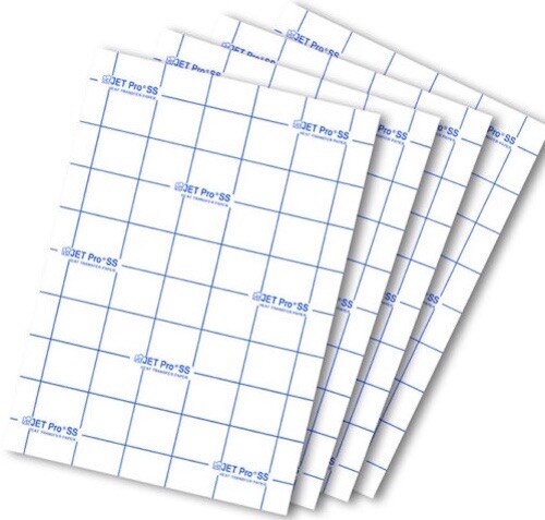 SOFT STRETCH INKJET IRON ON HEAT TRANSFER PAPER NEENAH JET PRO SS 8.5 X 11&#x22; 200 PK