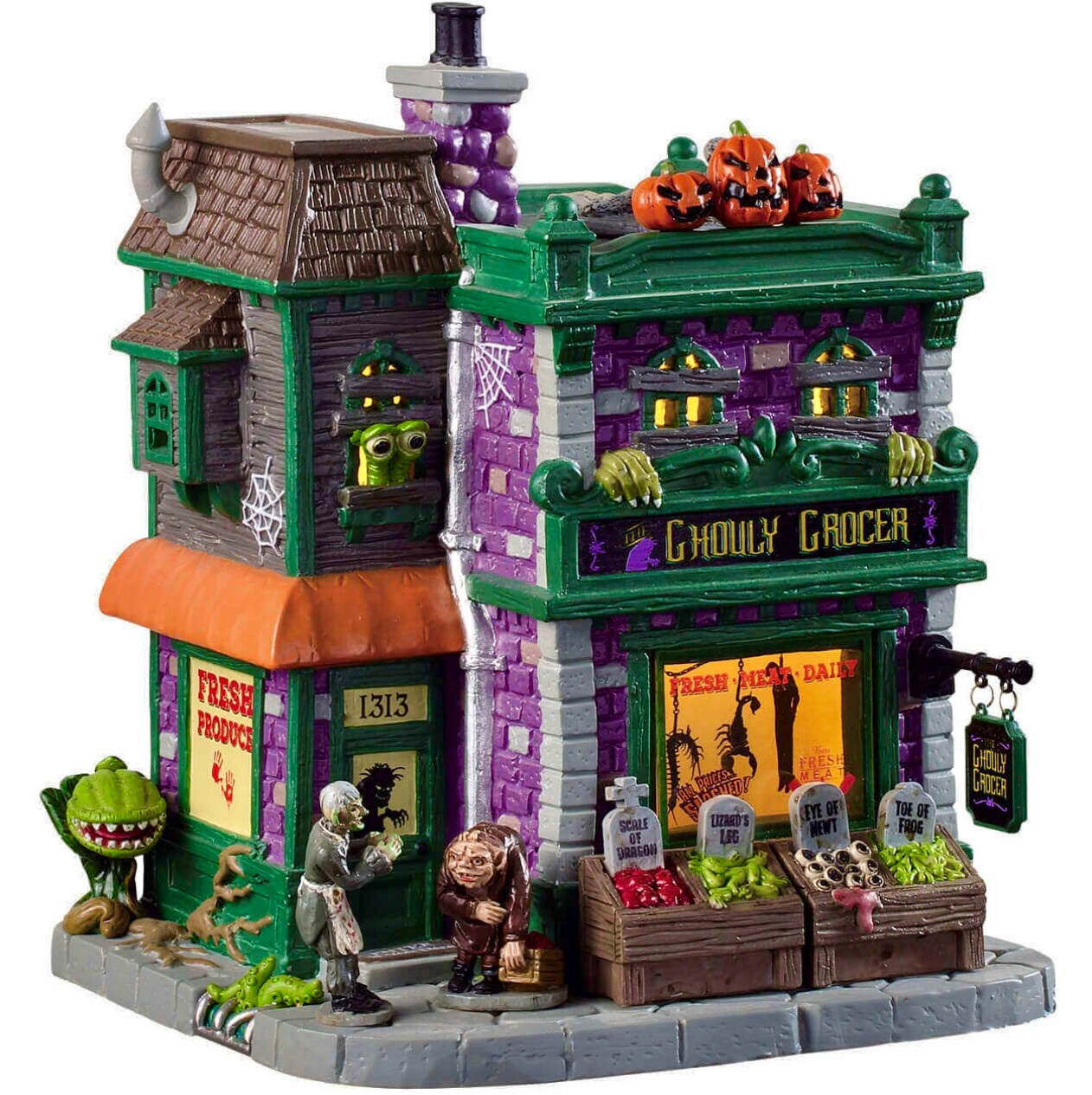 Lemax Spookytown Ghouly Grocer
