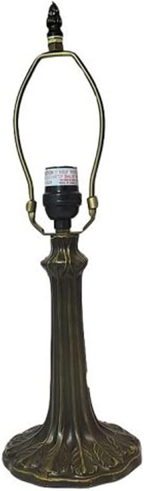 Handel Metal Lamp Base, Antique Bronze Finish With Gold Highlights, Nicely Weighted, 17.5&#x22; Tall