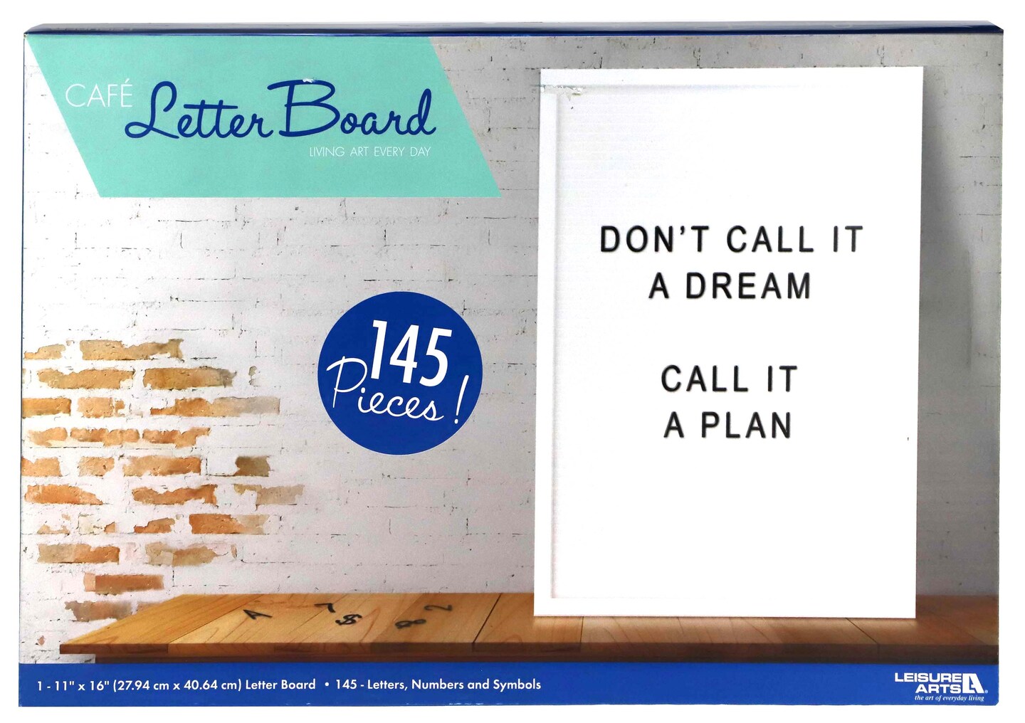 Leisure Arts Letter Board Felt White