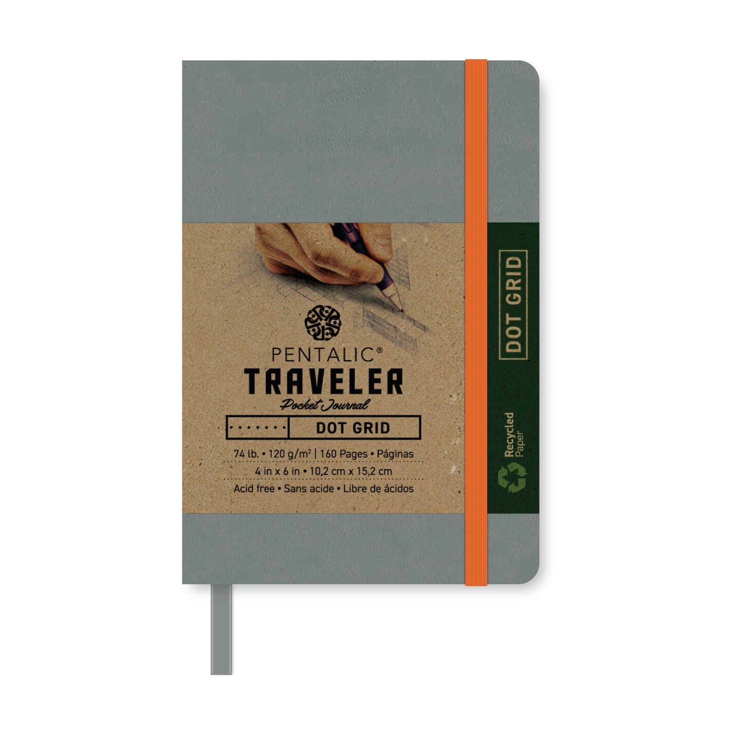 PTL-016132 Series | Traveler Pocket Journal - Dot Grid 6x4