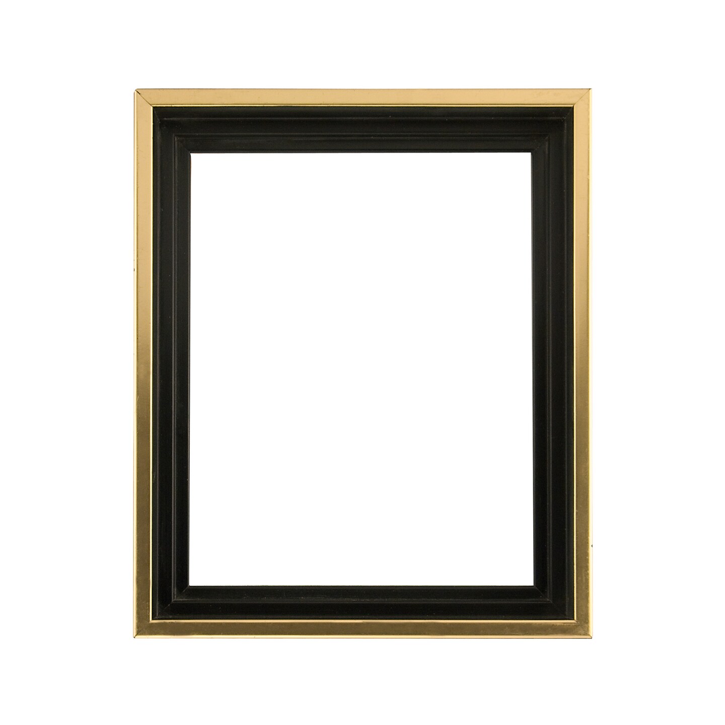 Creative Mark Illusions Floater Frame For 3/4&#x22; Deep Canvases - Walnut w/ Gold Edge - Ideal for Galleries and Home Decor - Wood Float Frame for Canvas Paintings- Complete Hanging Hardware