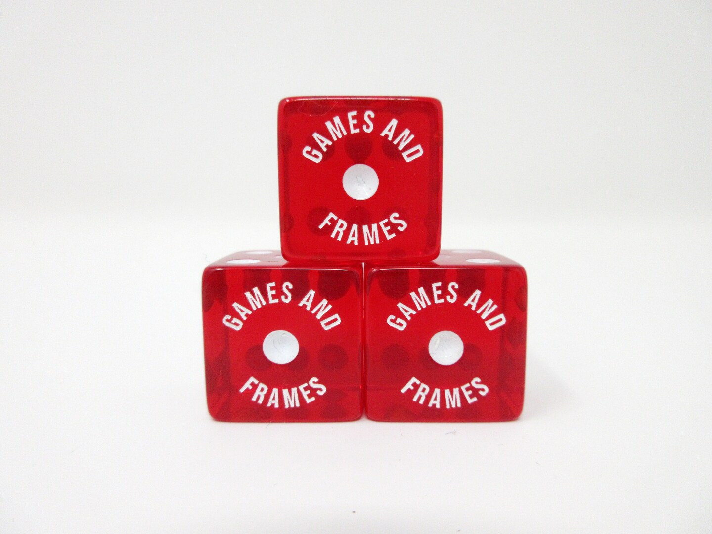 Personalized Bunco Dice with Free Storage Pouch, Set of 3, Square