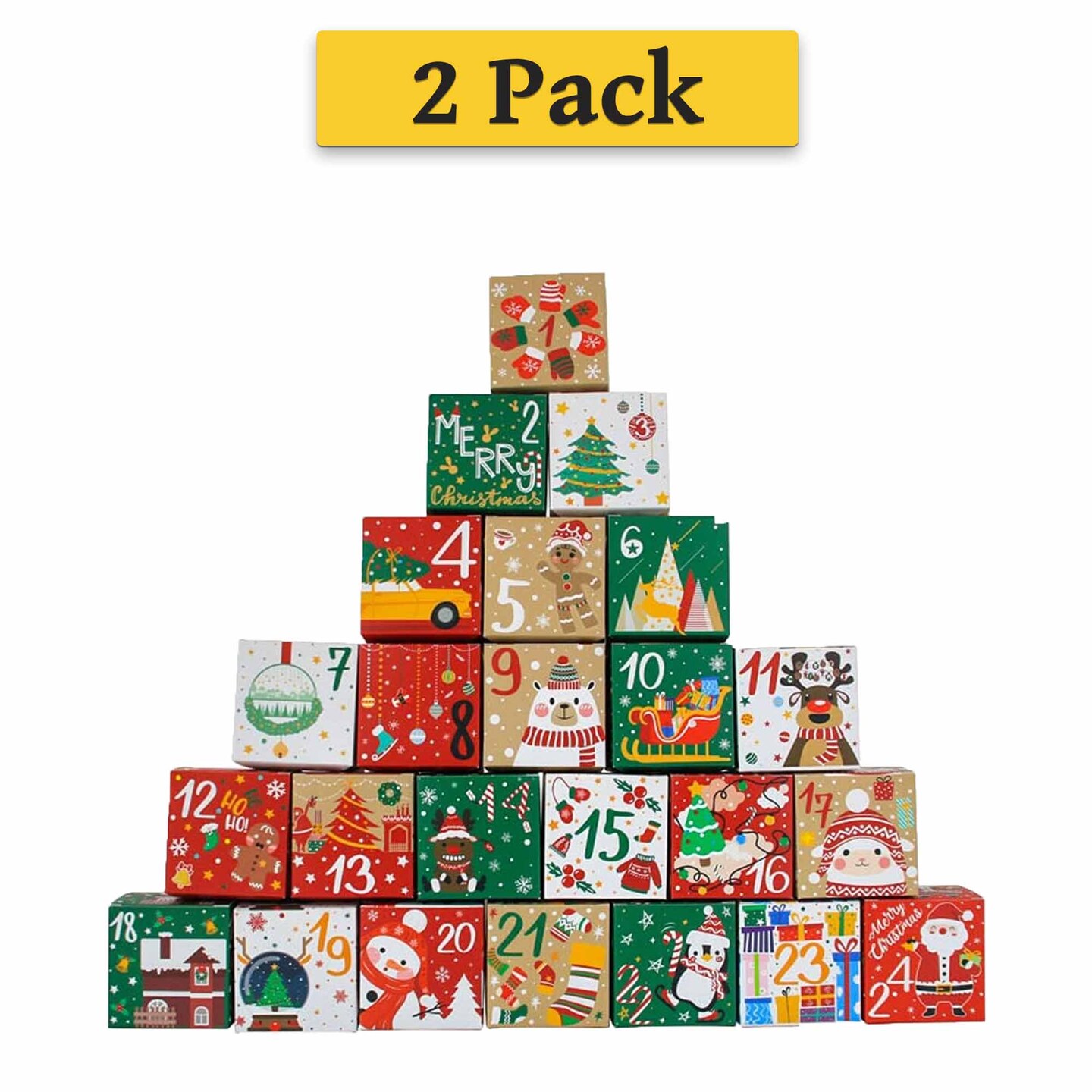DIY Christmas Advent Calendar Boxes