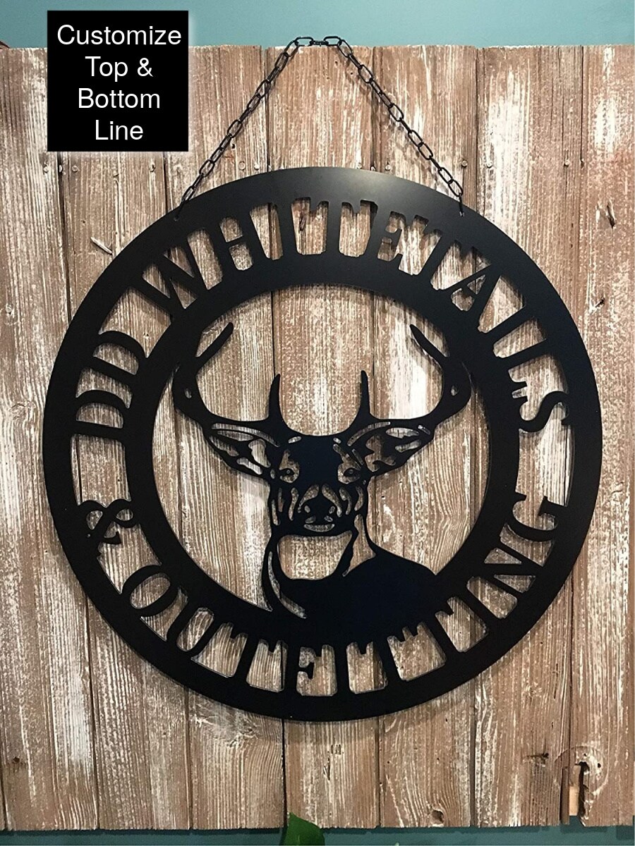 Mountain Deer Metal Sign, Mountain Wall art, Deer Wall Art, newest Cabin Sign, Man Cave sign, Man Cave Décor, Hunting Décor, Farmhouse Dé