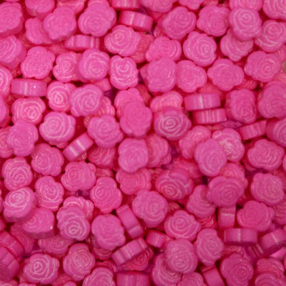 Krazy Sprinkles - Pretty in Pink Roses (1/2 Cup, 1x Jar) for Cakes, Ice Cream &#x26; Cookies