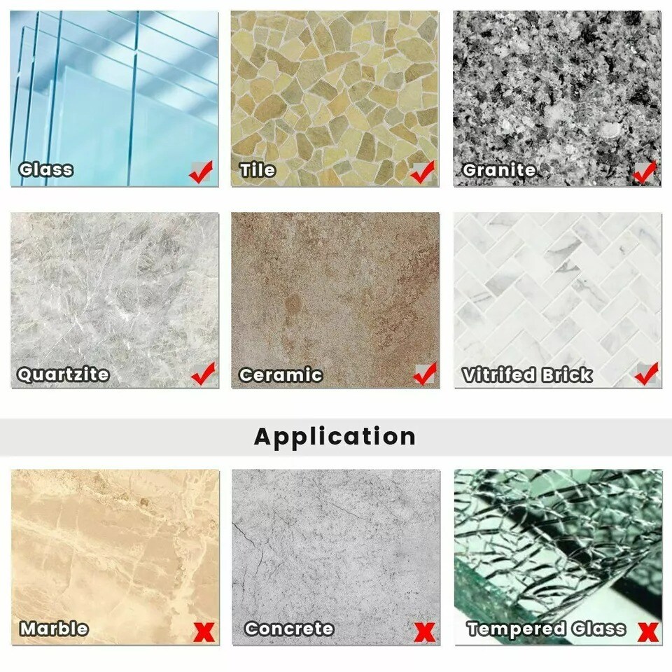 Diamond Drill Bits for Glass Ceramic Tile Porcelain Hole Maker Saw Cutting Set