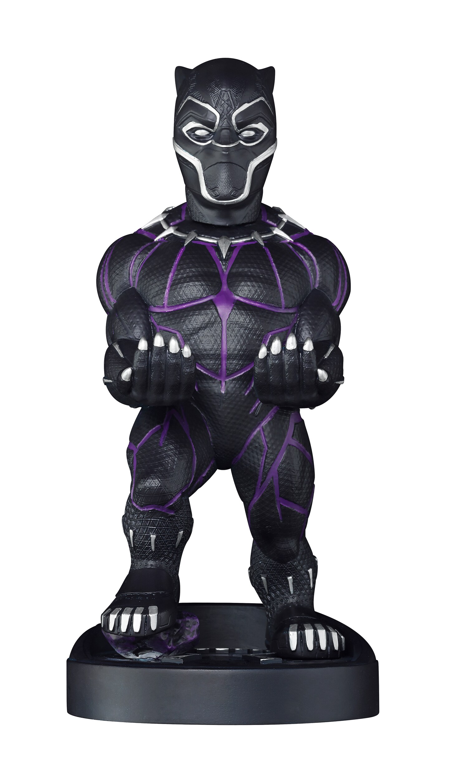 Exquisite Gaming: Marvel End Game: Black Panther - Original Mobile Phone &#x26; Gaming Controller Holder, Device Stand, Cable Guys, Licensed Figure