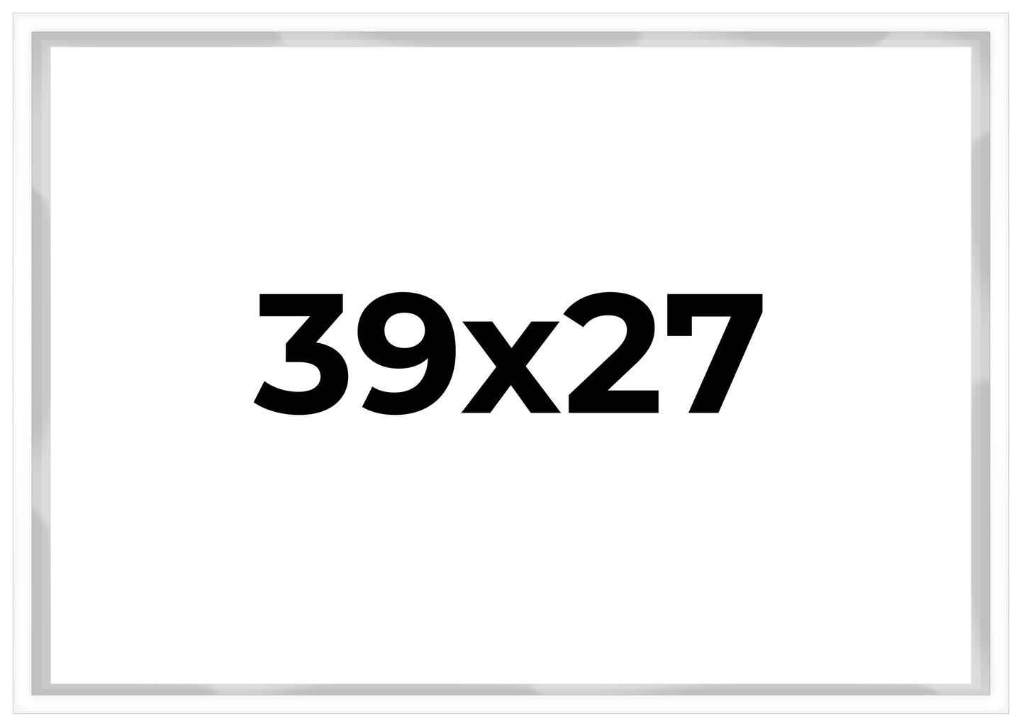 Shadow Box 3/4" Depth White Picture Frame - UV Acrylic, Backing Board, Hanging Hardware