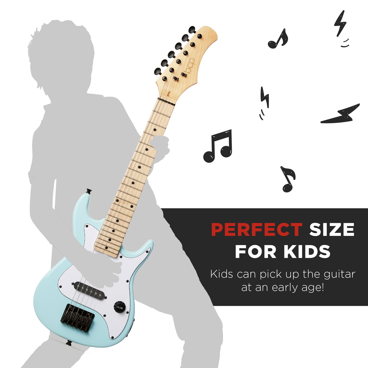 Best Choice Products 30in Kids Electric Guitar Beginner Starter Kit w/ 5W Amplifier, Strap, Case