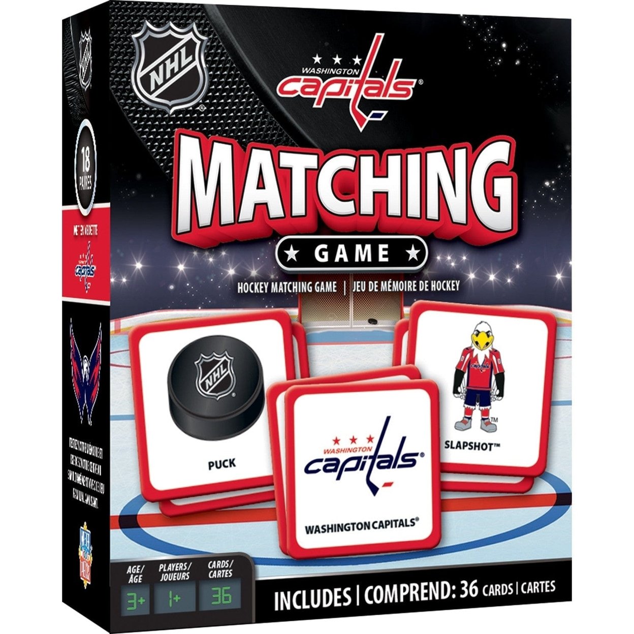 Nhl Washington Capitals Matching Game Family Board Game 18 Unique