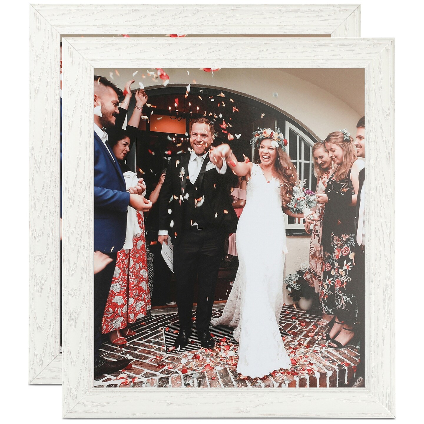 ArtToFrames 5x5 Inch Traditional Picture Frame, Multi Pack, Comes with Regular Glass (WOMPack-8-5x5)