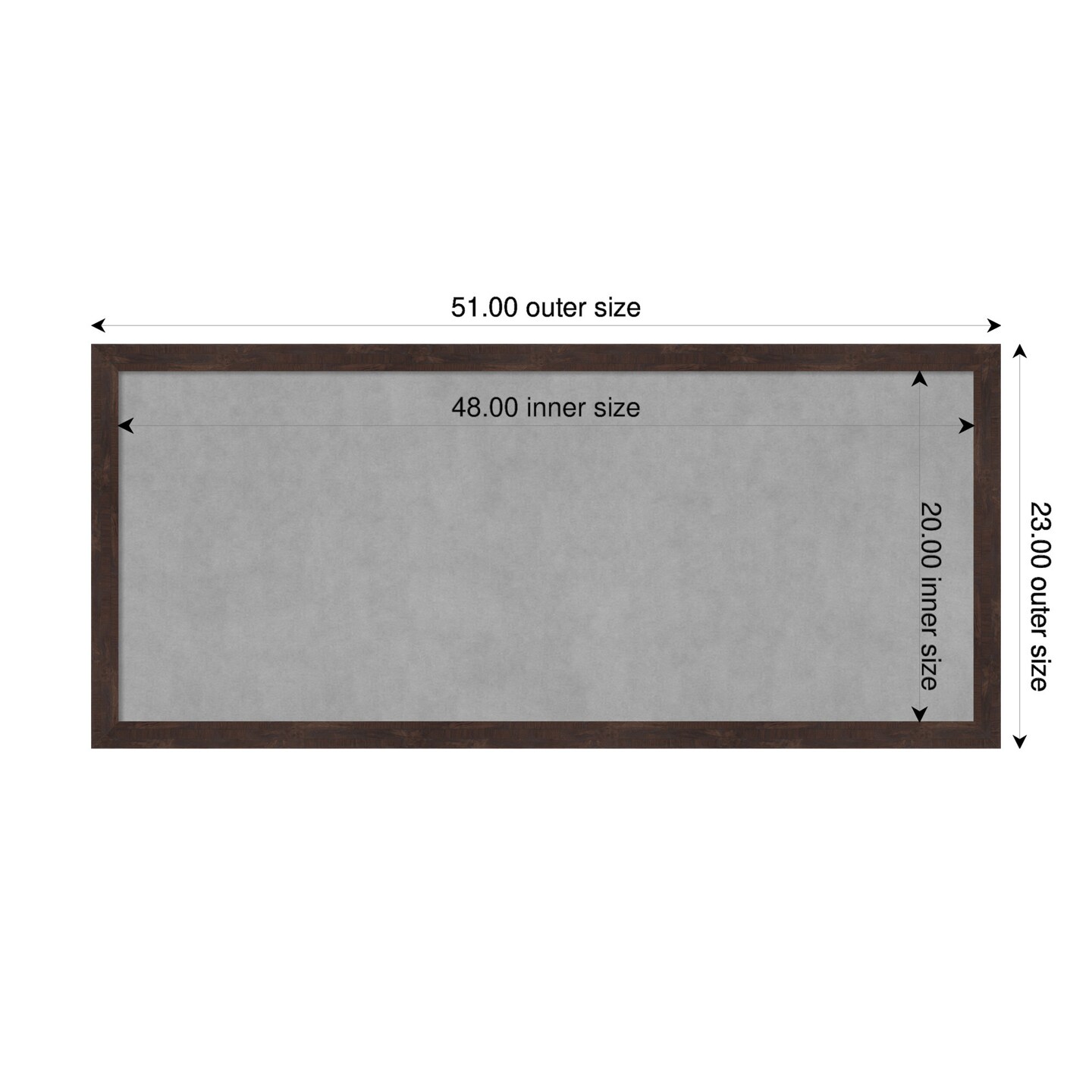 Fresco Wood Framed Magnetic Board