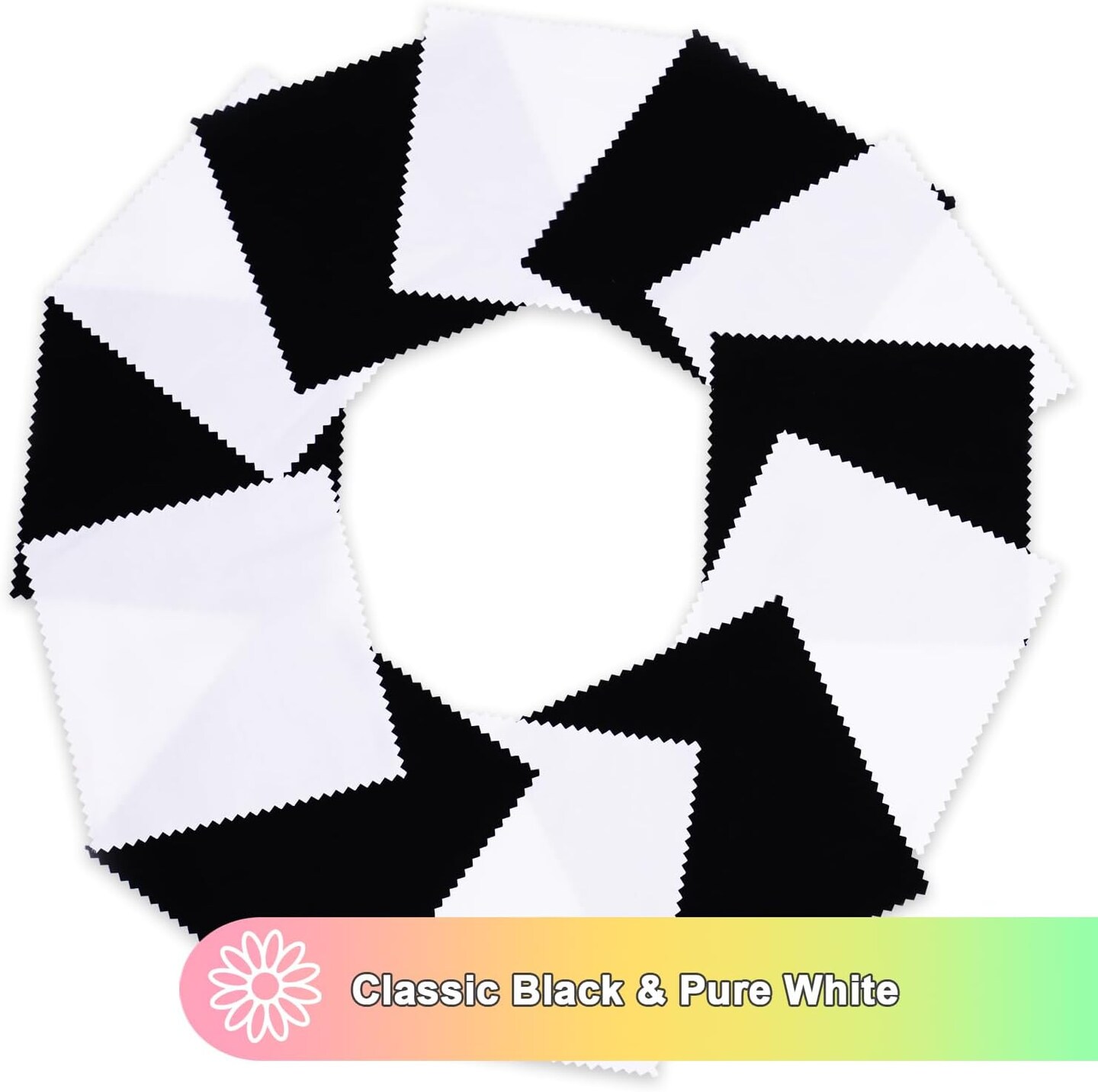 42 Pieces 5″ Pre-Cut White Cotton Fabric Squares(42pcs 5'' White)