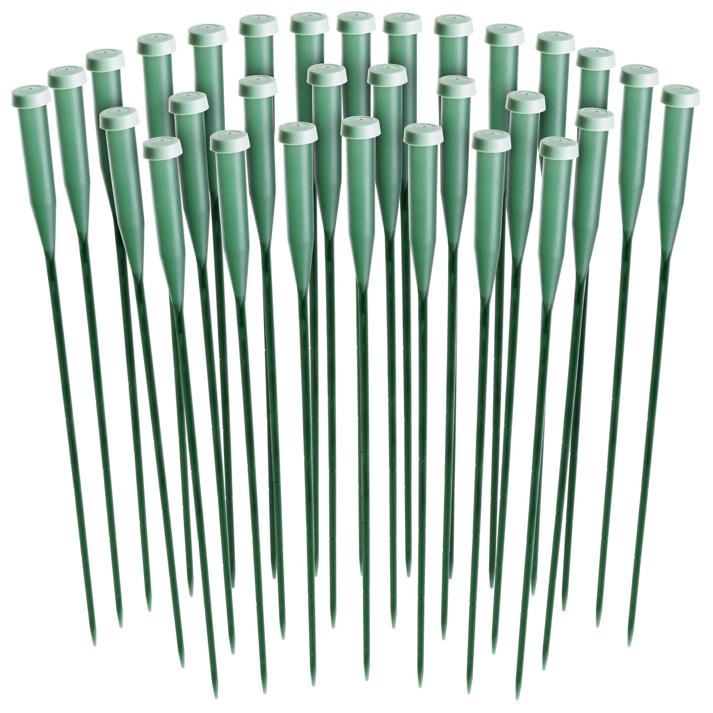 30 Pack Stem Water Tubes for Flowers with Caps, Extendable Vials for Floral Arrangements, Florist Supplies (12 In)